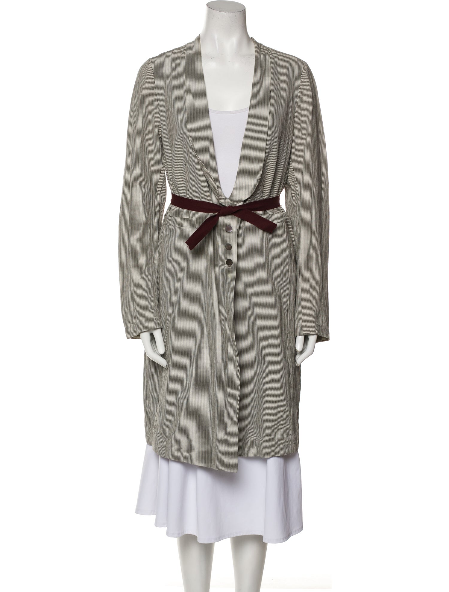 Dries Van Noten Striped Coat