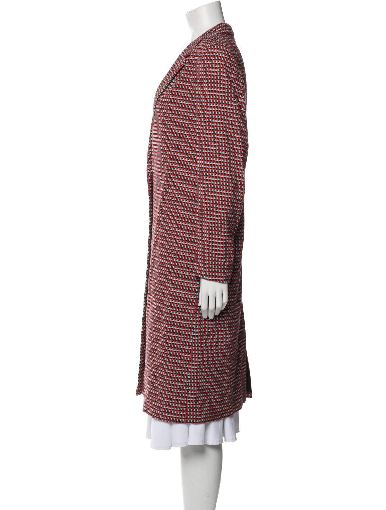 Dries Van Noten Plaid Print Coat