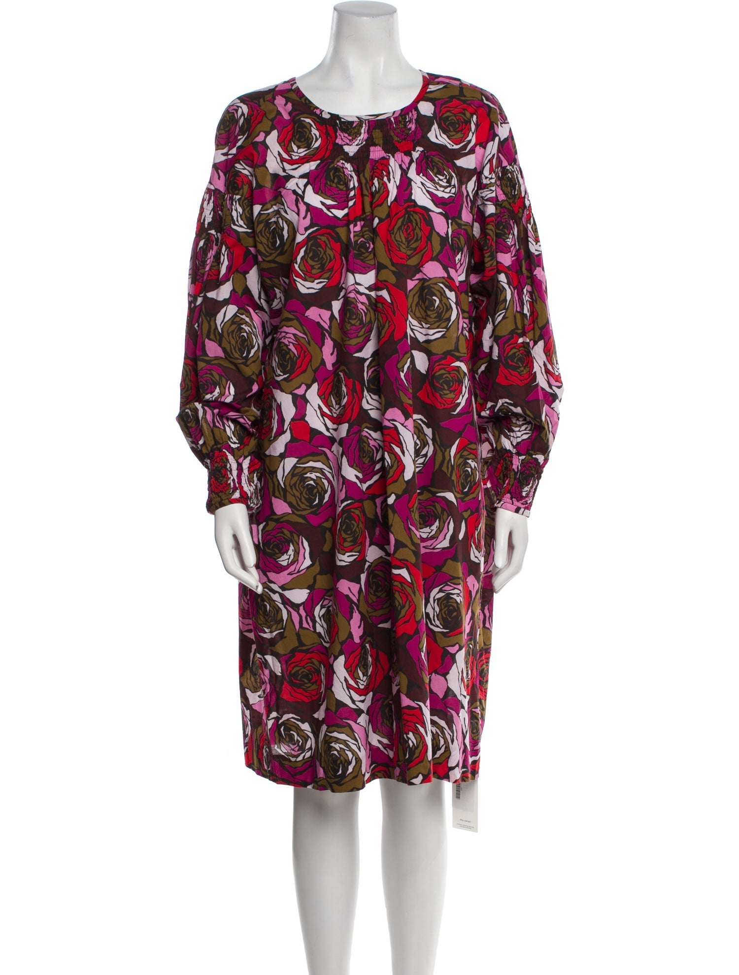 Dries Van Noten Floral Print Knee-Length Dress