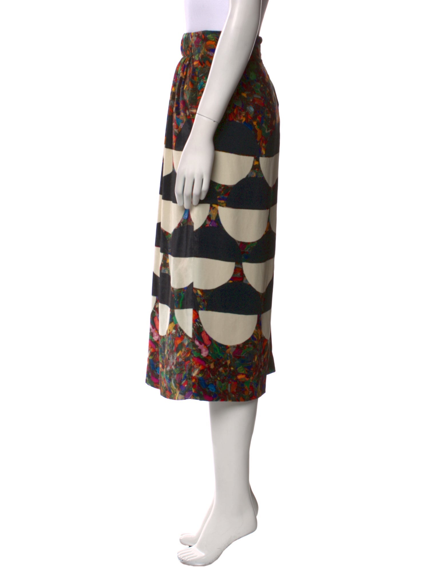 Dries Van Noten Printed Midi Length Skirt