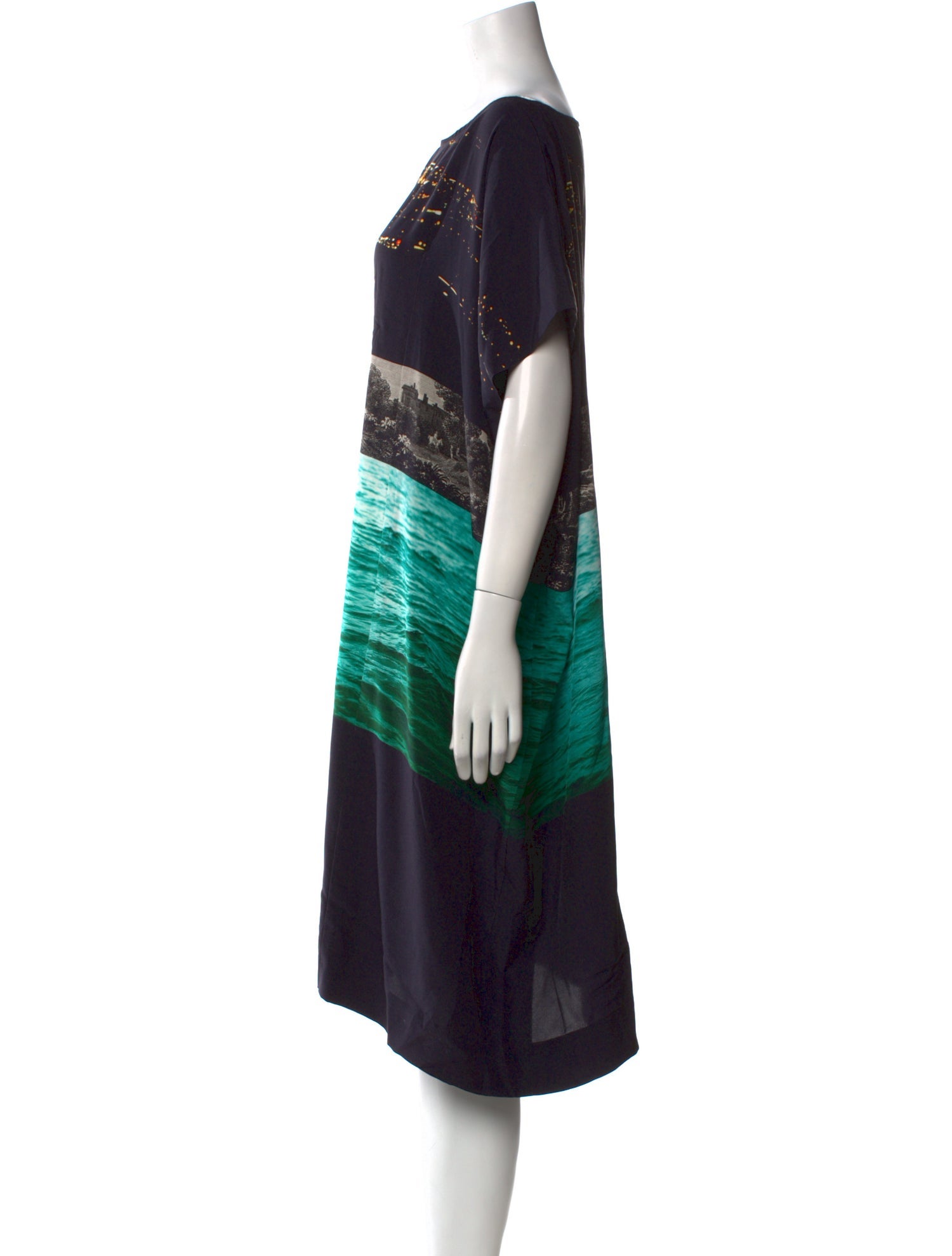 Dries Van Noten Printed Knee-Length Dress