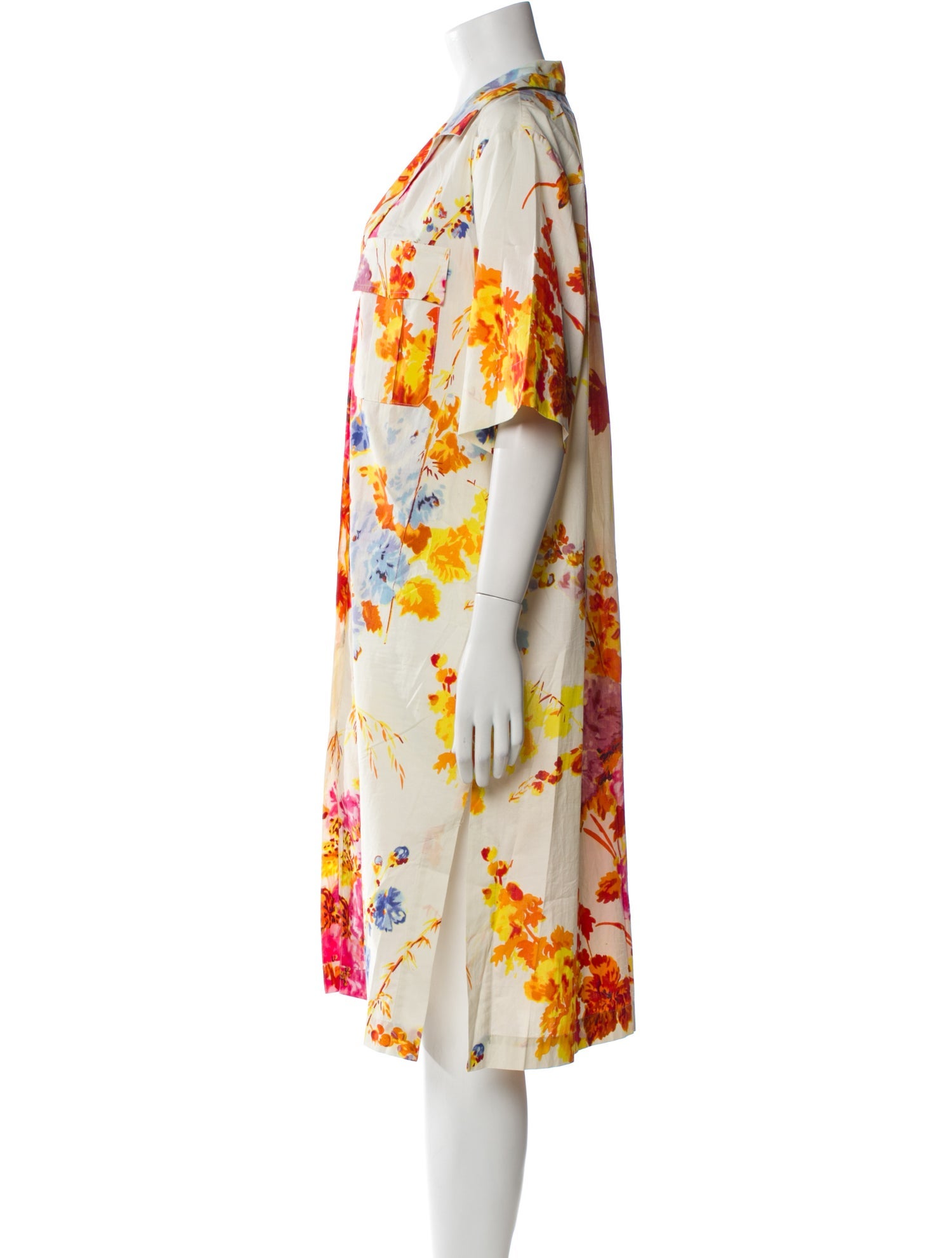 Dries Van Noten Floral Print Knee-Length Dress