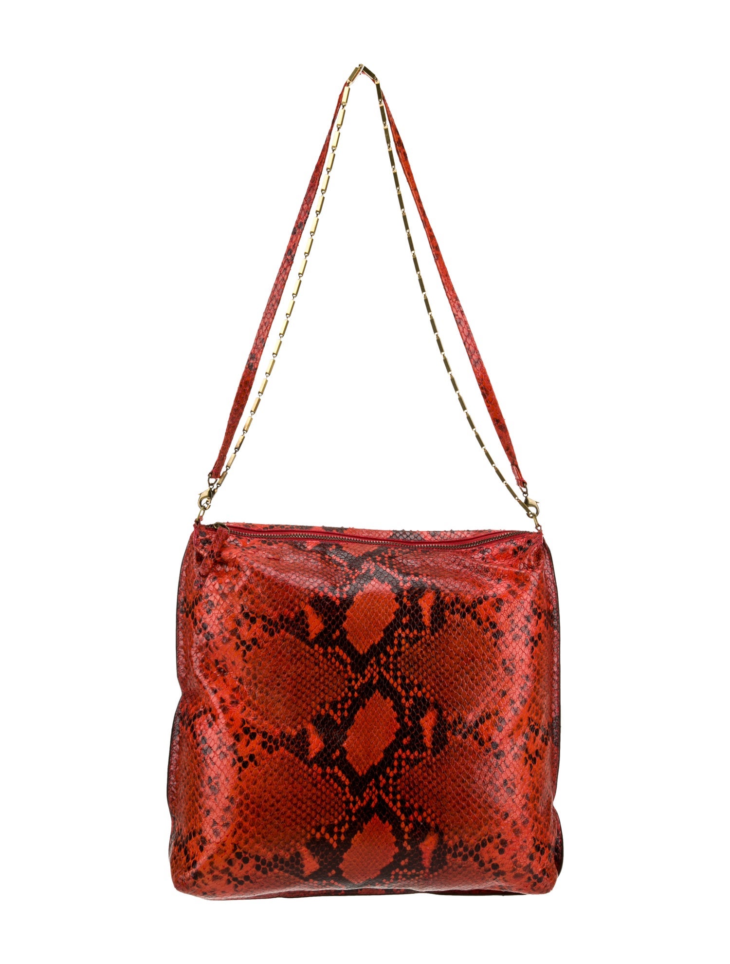 Dries Van Noten Embossed Leather Shoulder Bag