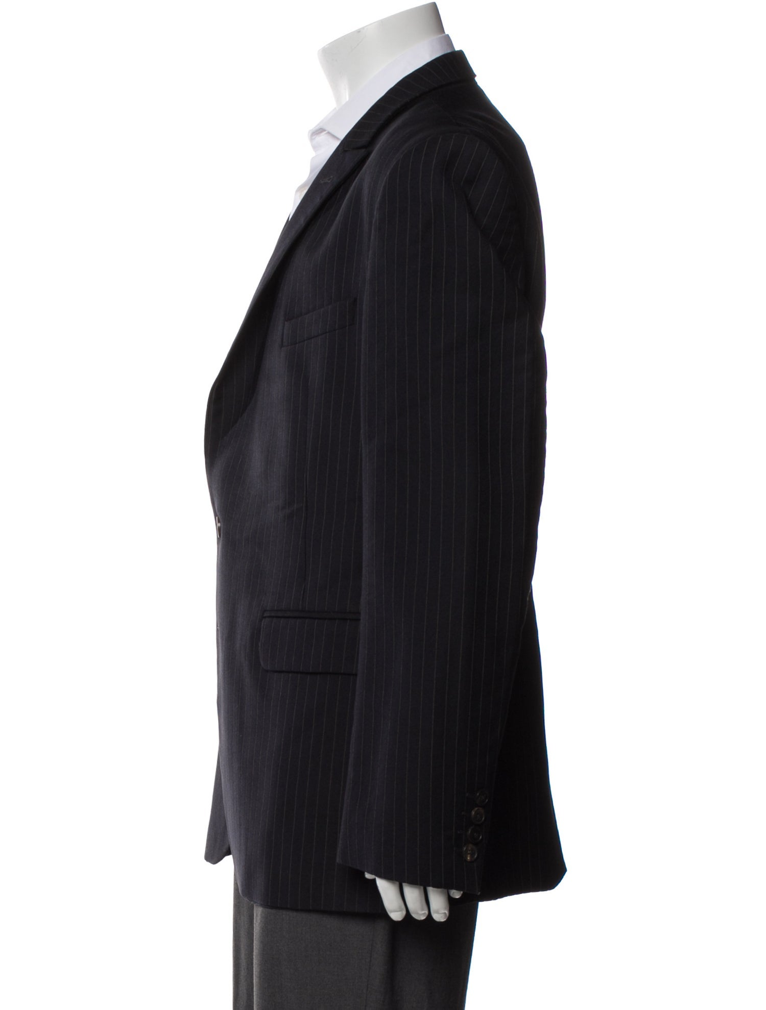 Dries Van Noten Wool Striped Blazer