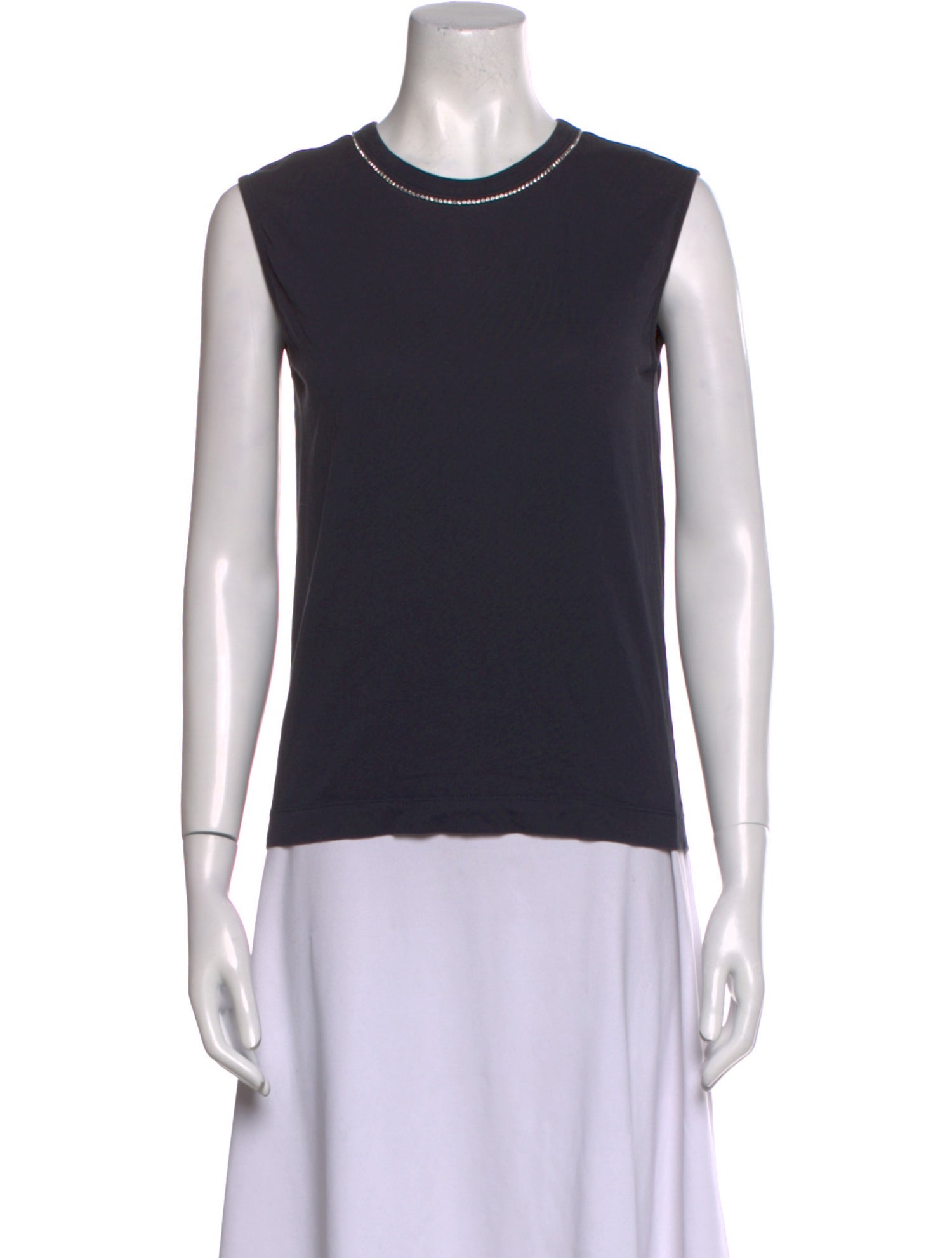 Dries Van Noten Crew Neck Sleeveless Top