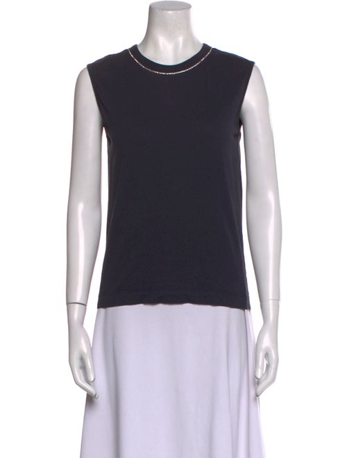 Dries Van Noten Crew Neck Sleeveless Top