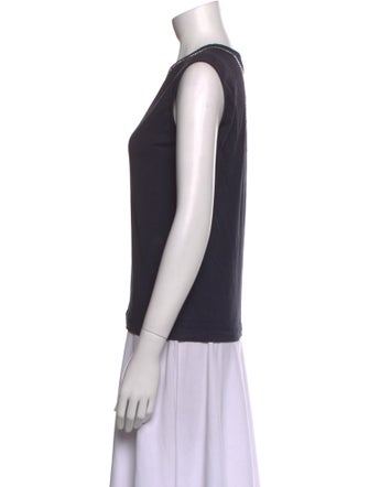 Dries Van Noten Crew Neck Sleeveless Top