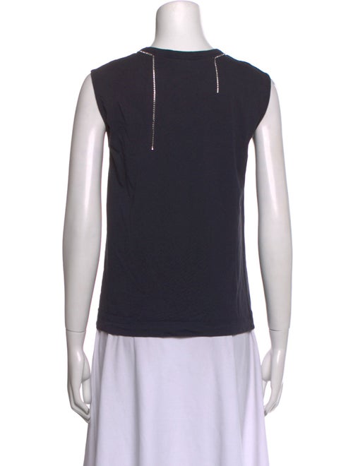 Dries Van Noten Crew Neck Sleeveless Top