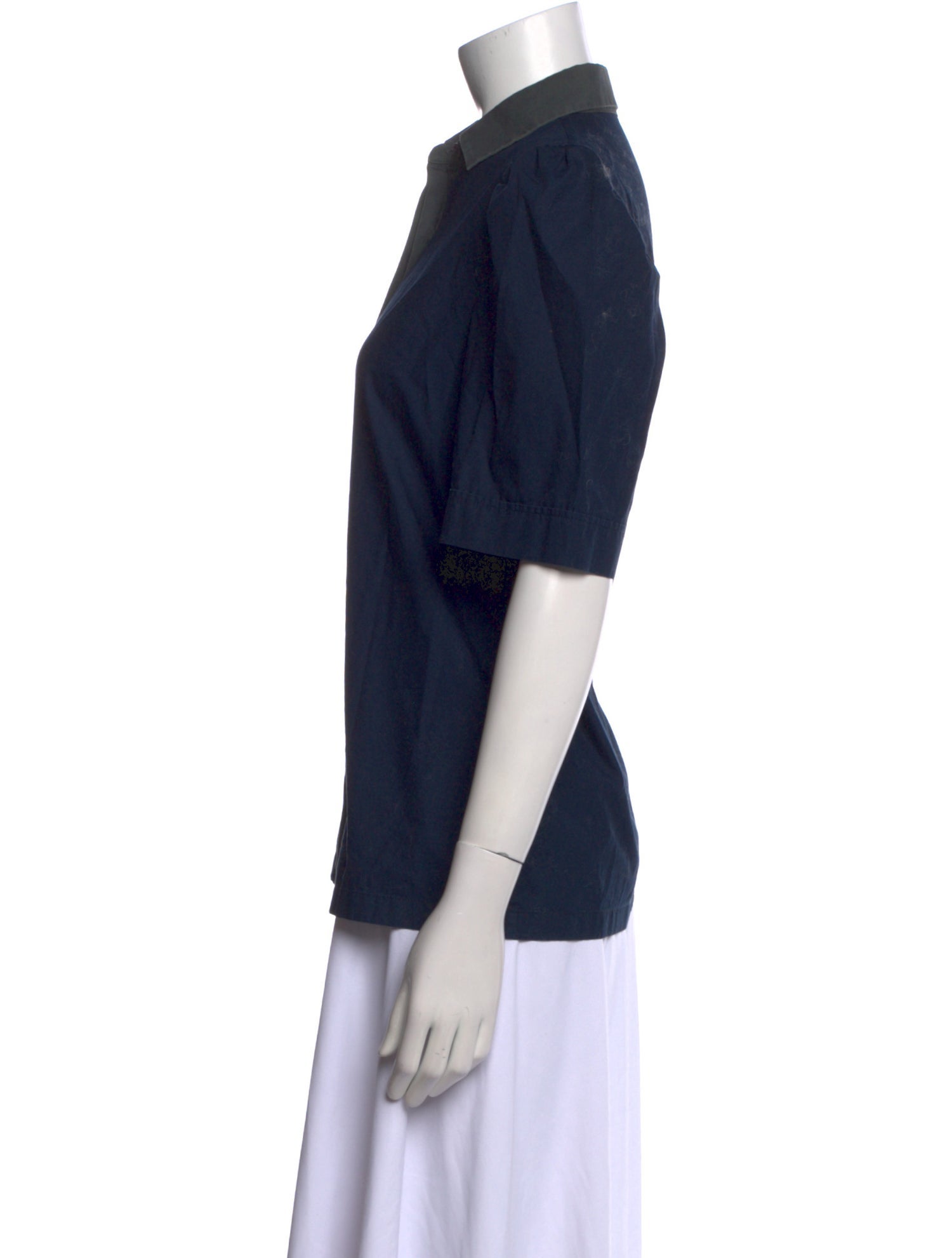 Dries Van Noten Short Sleeve Button-Up Top