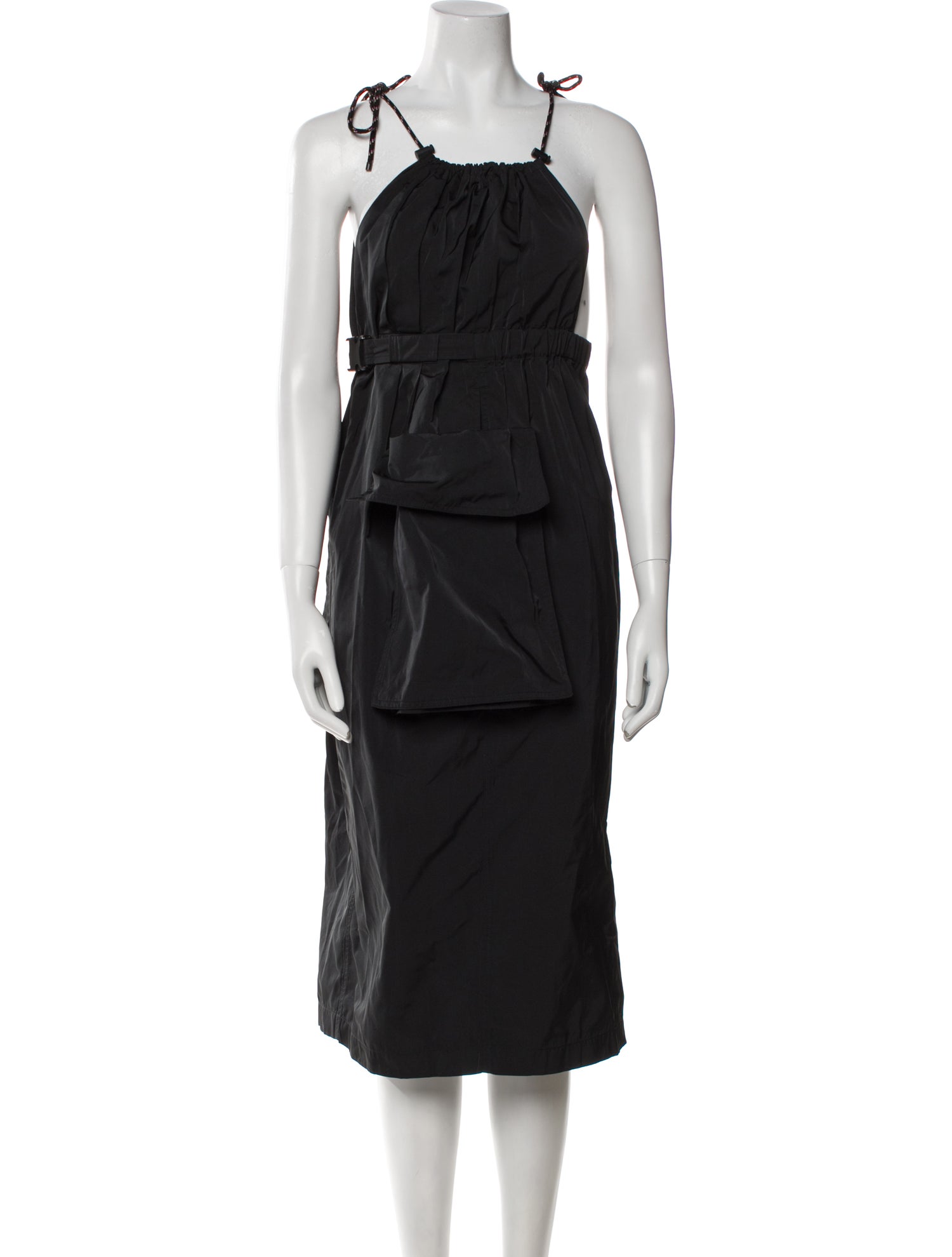 Dries Van Noten Square Neckline Midi Length Dress