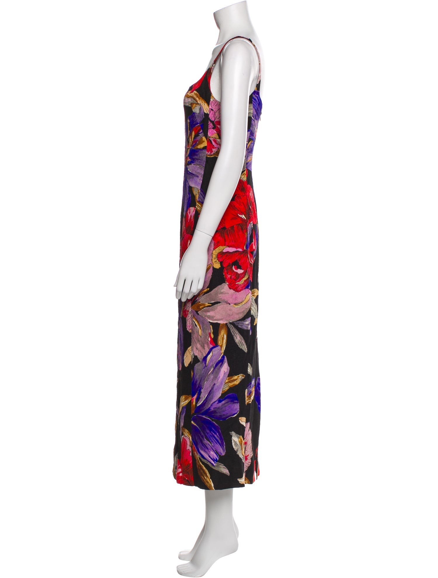 Dries Van Noten Floral Print Long Dress