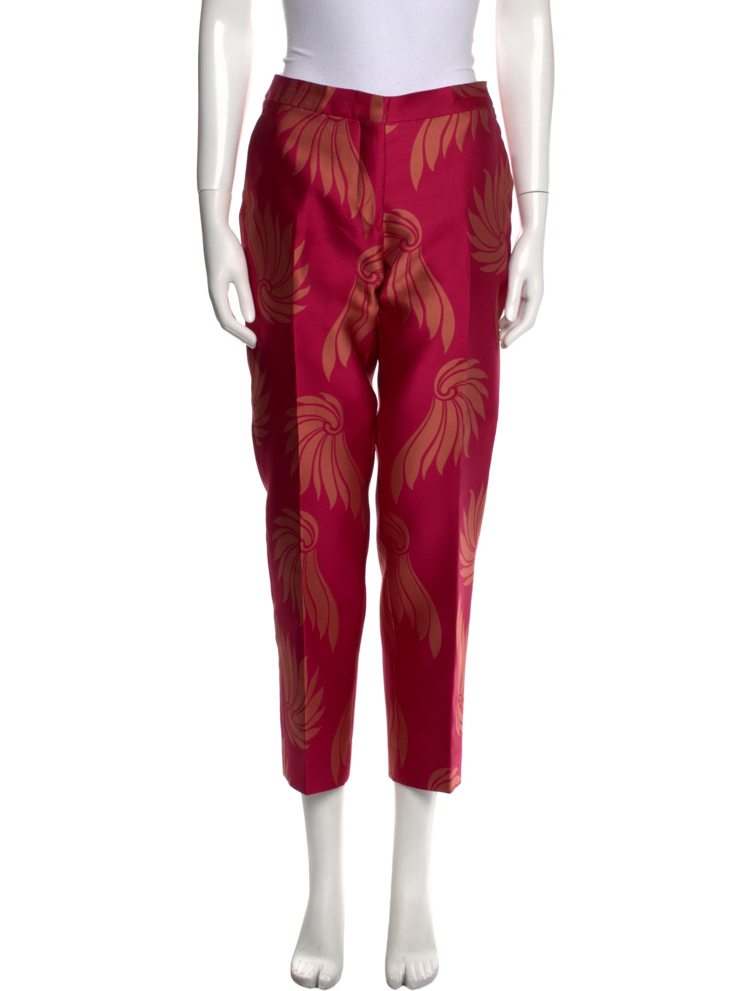 Dries Van Noten Printed Straight Leg Pants