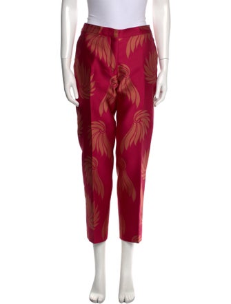 Dries Van Noten Printed Straight Leg Pants
