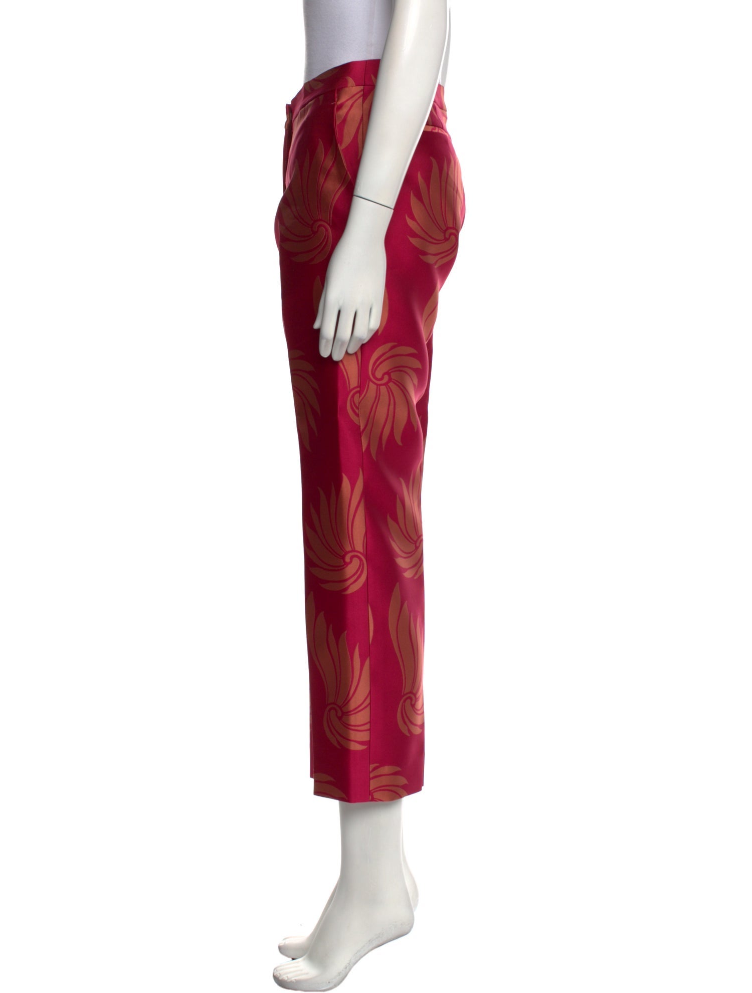 Dries Van Noten Printed Straight Leg Pants