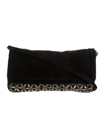 Dries Van Noten Suede Evening Bag