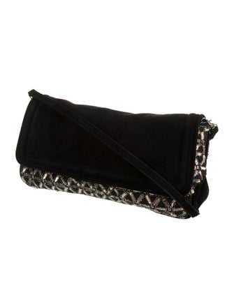 Dries Van Noten Suede Evening Bag