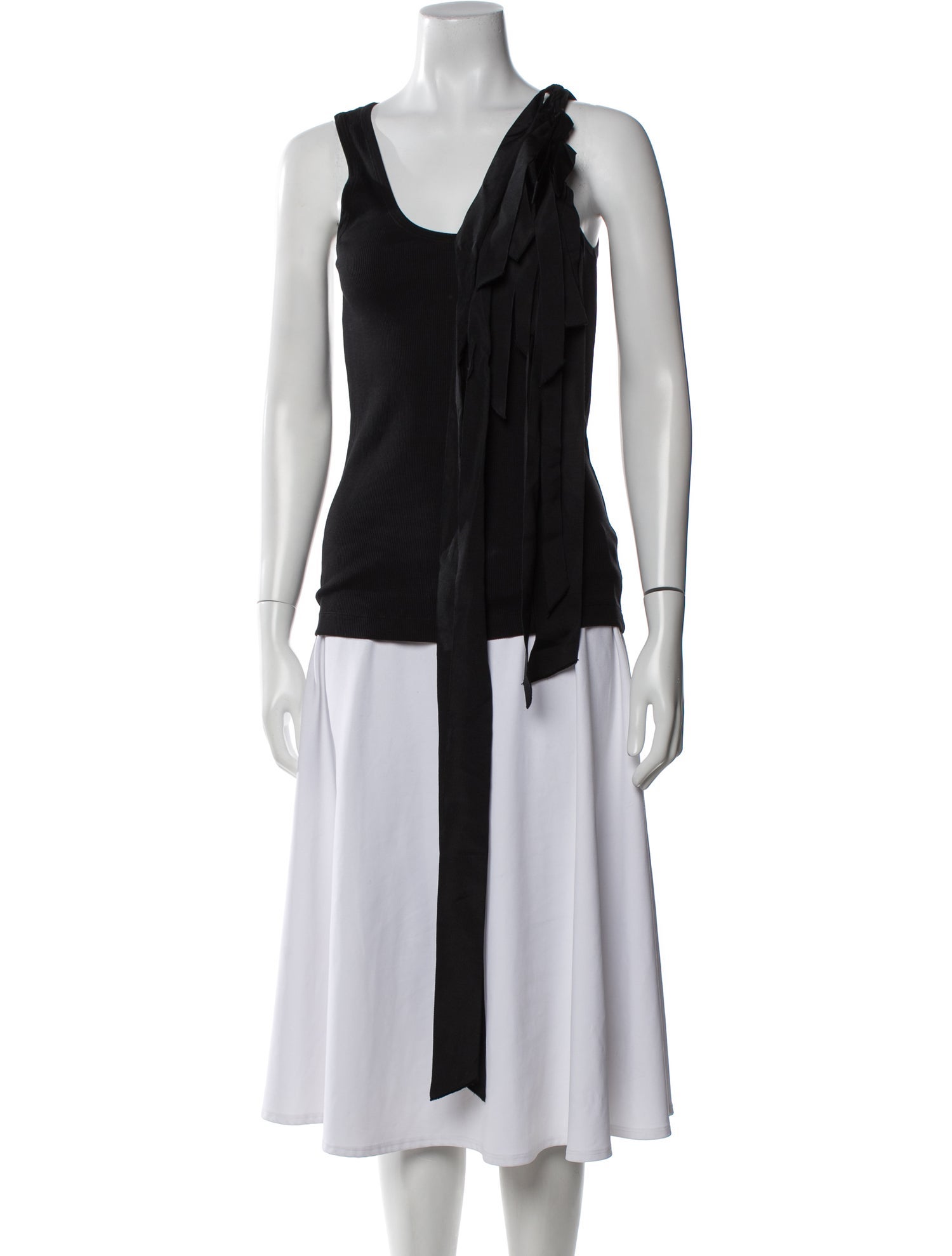 Dries Van Noten Cowl Neck Sleeveless Top