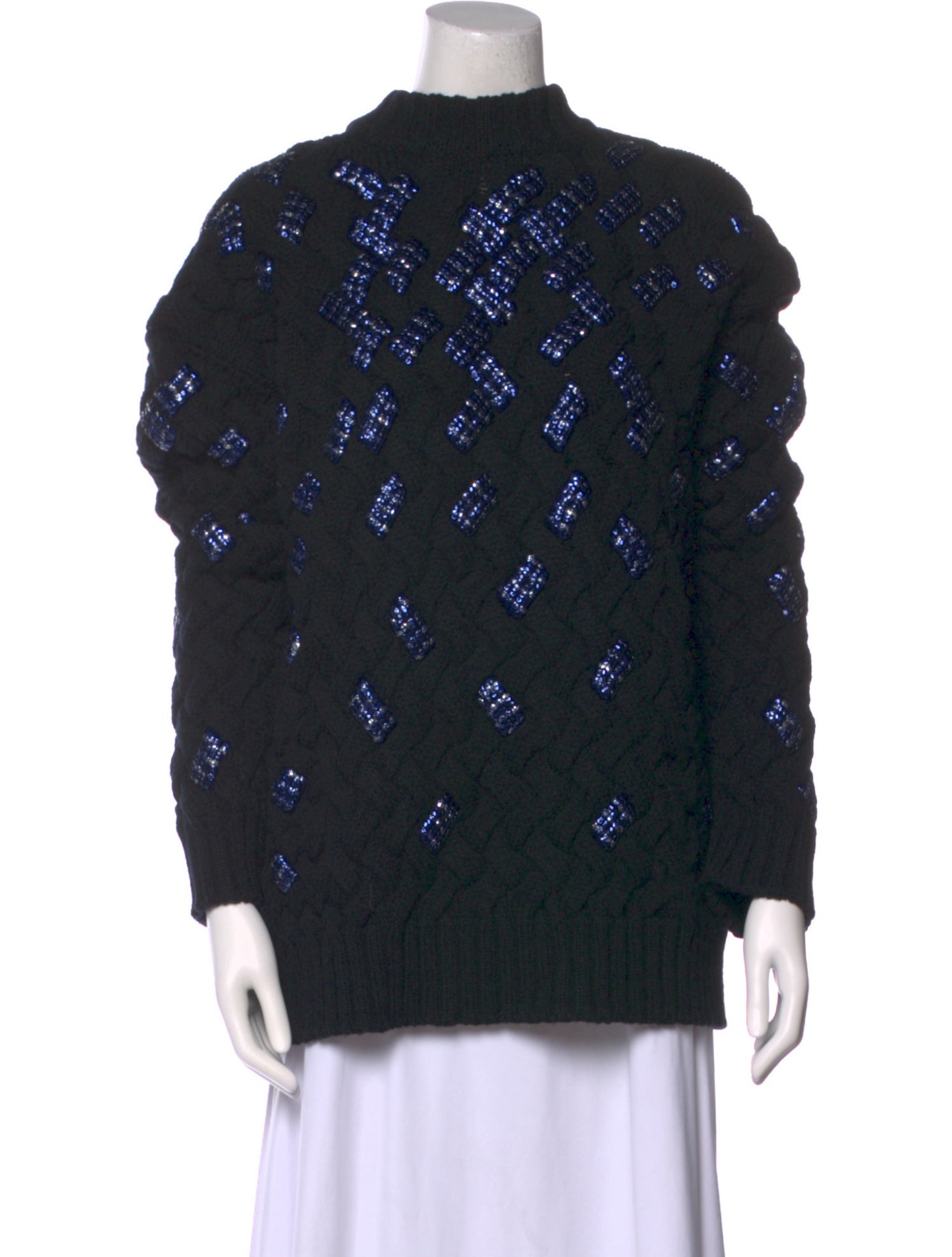Dries Van Noten Virgin Wool Printed Sweater