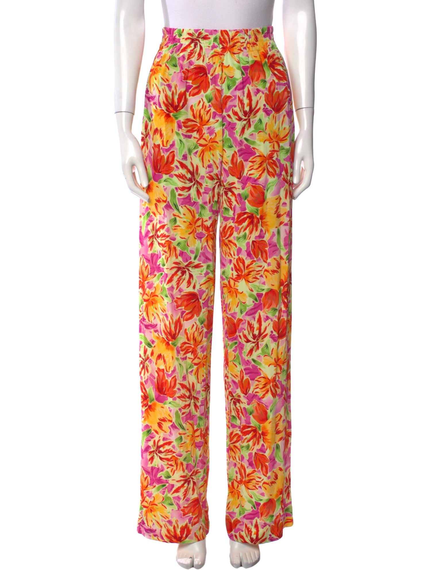 Dries Van Noten Floral Print Wide Leg Pants w/ Tags