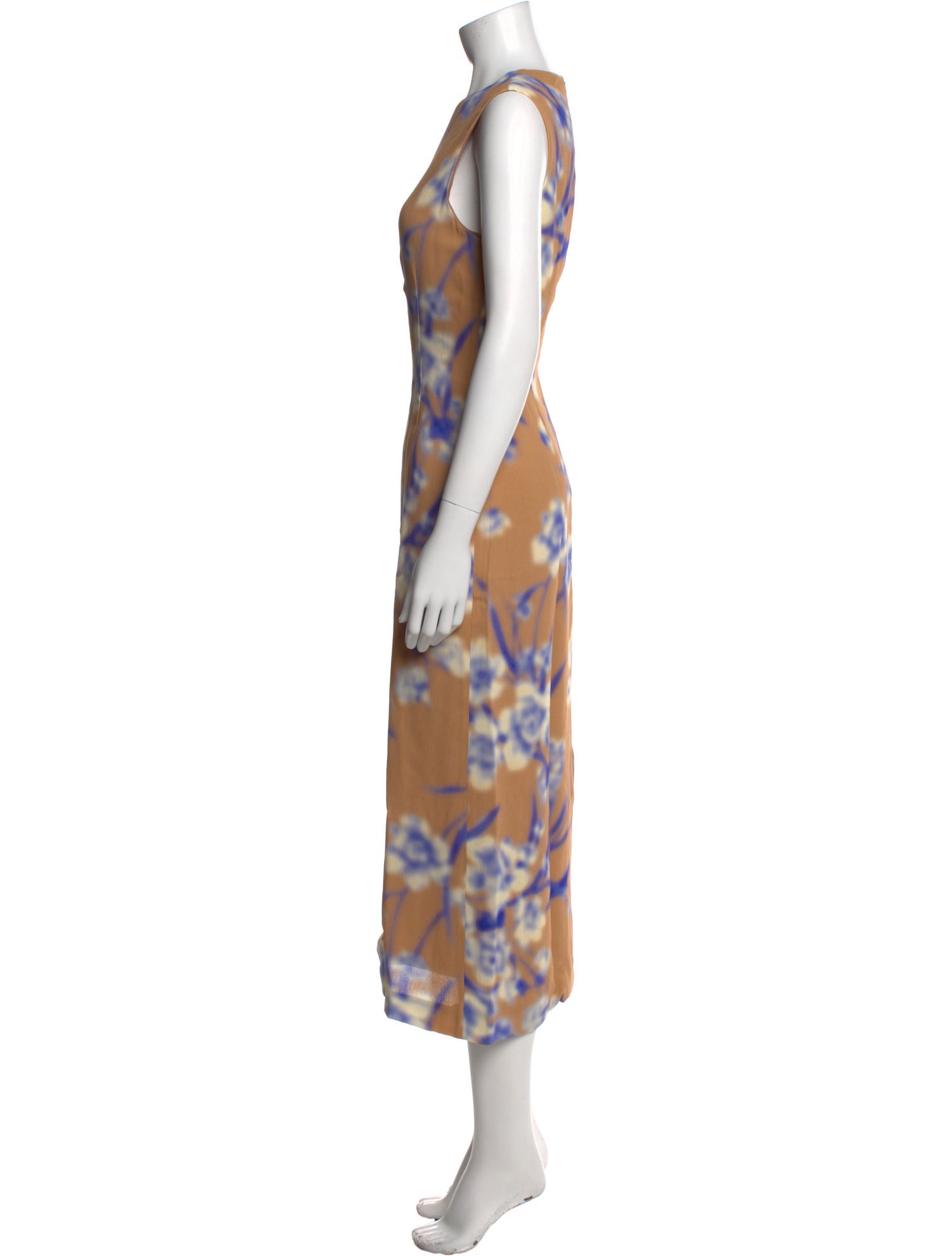 Dries Van Noten Printed Long Dress