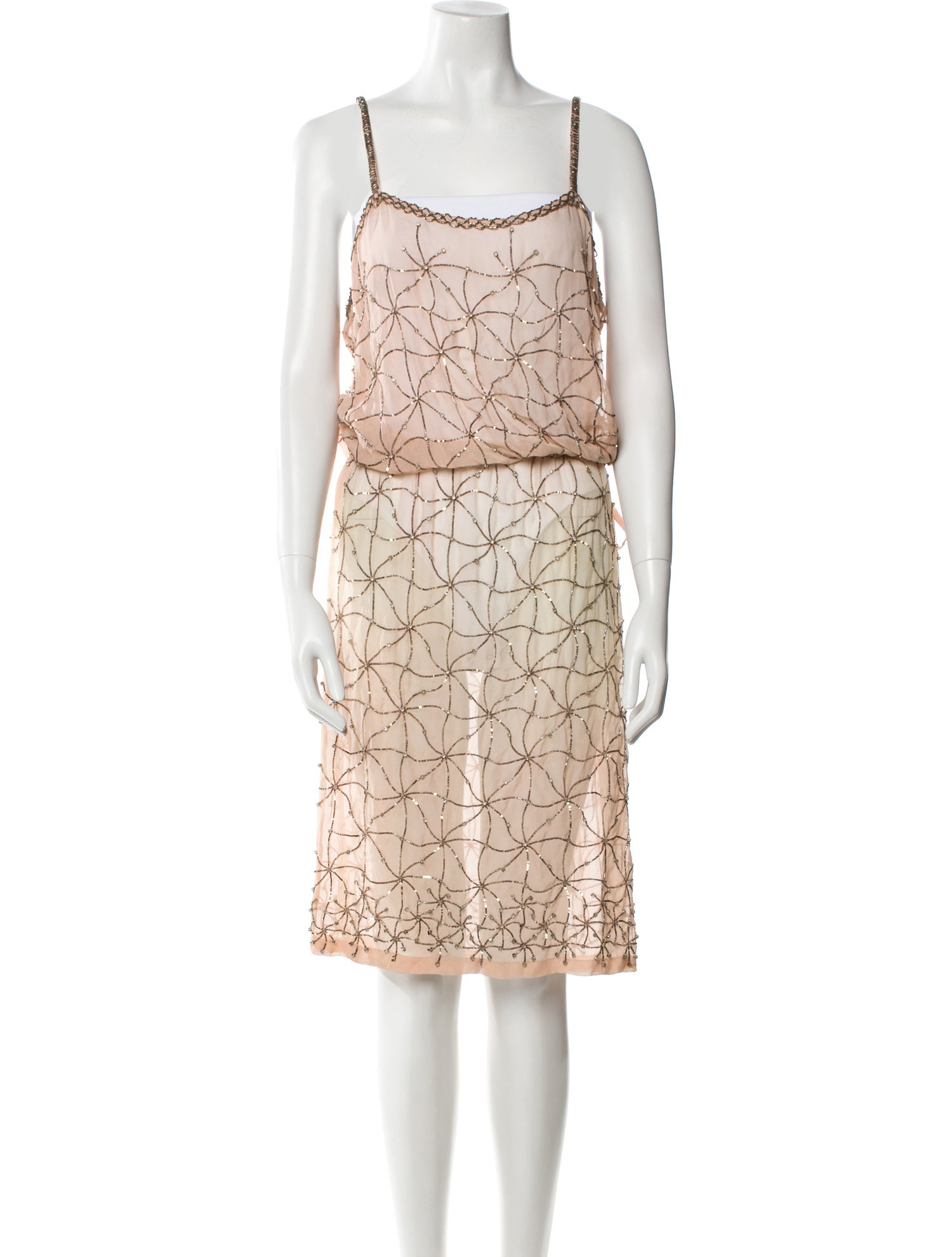 Dries Van Noten Silk Knee-Length Dress