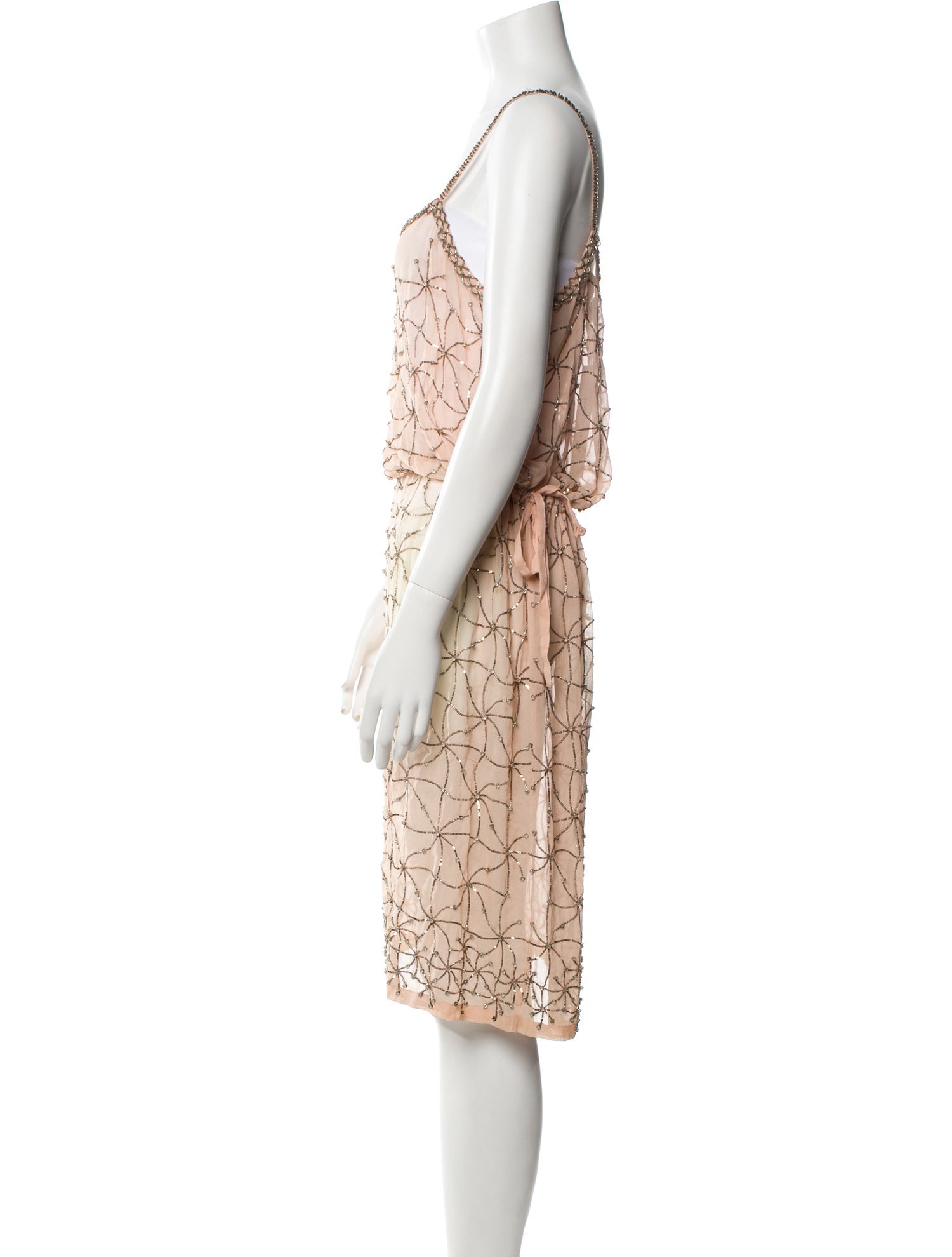 Dries Van Noten Silk Knee-Length Dress