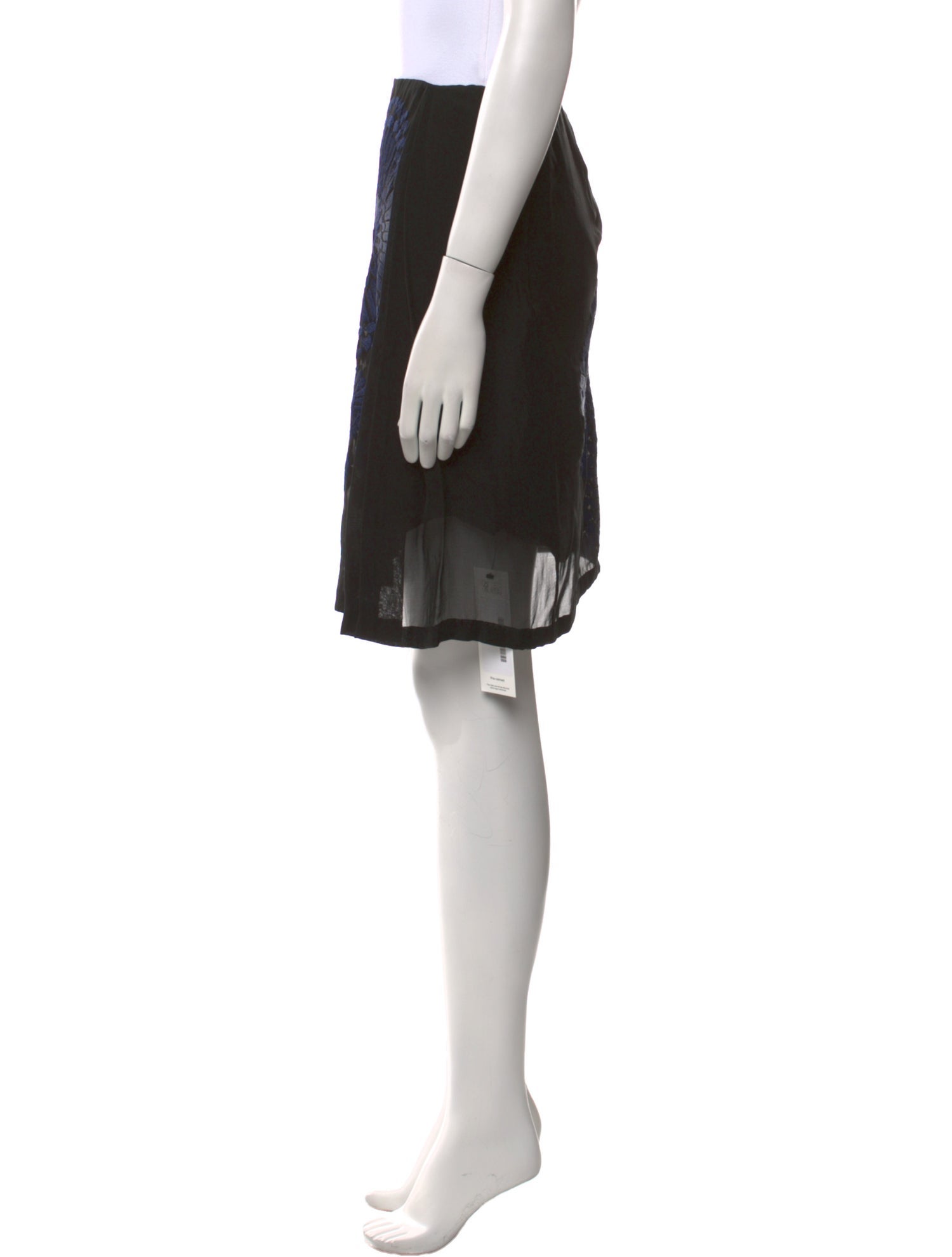 Dries Van Noten Silk Knee-Length Skirt