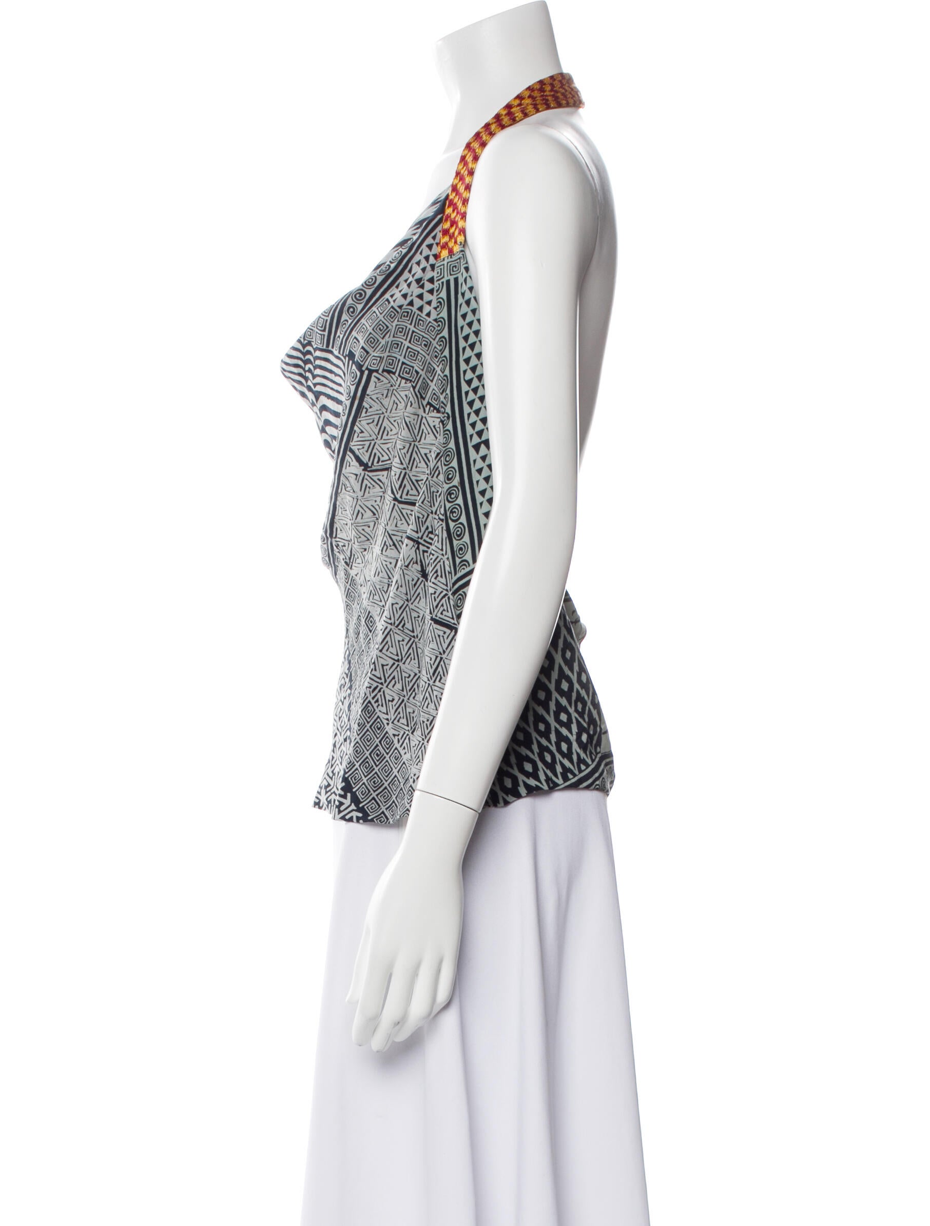 Dries Van Noten Silk Printed Top