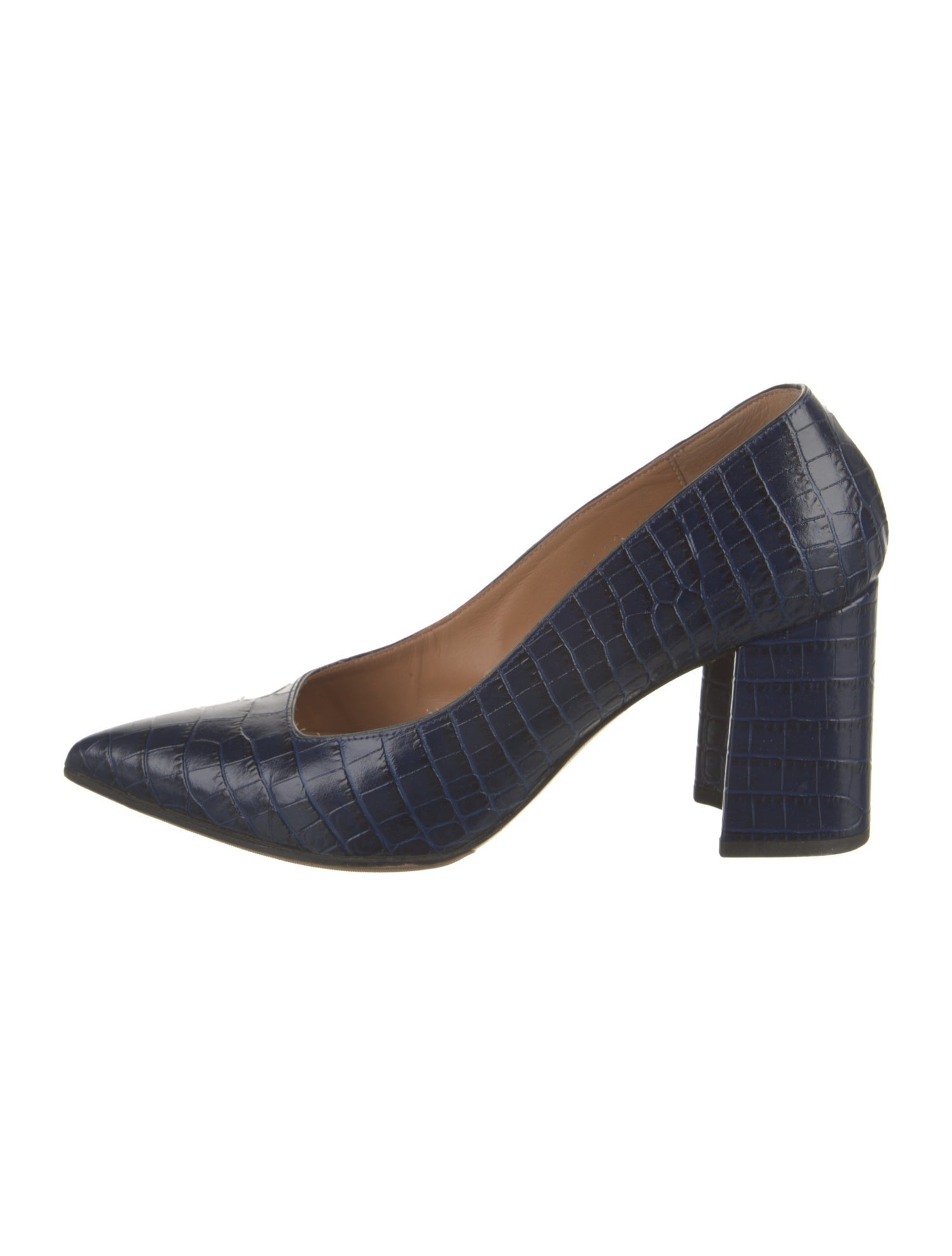 Dries Van Noten Embossed Leather Pumps