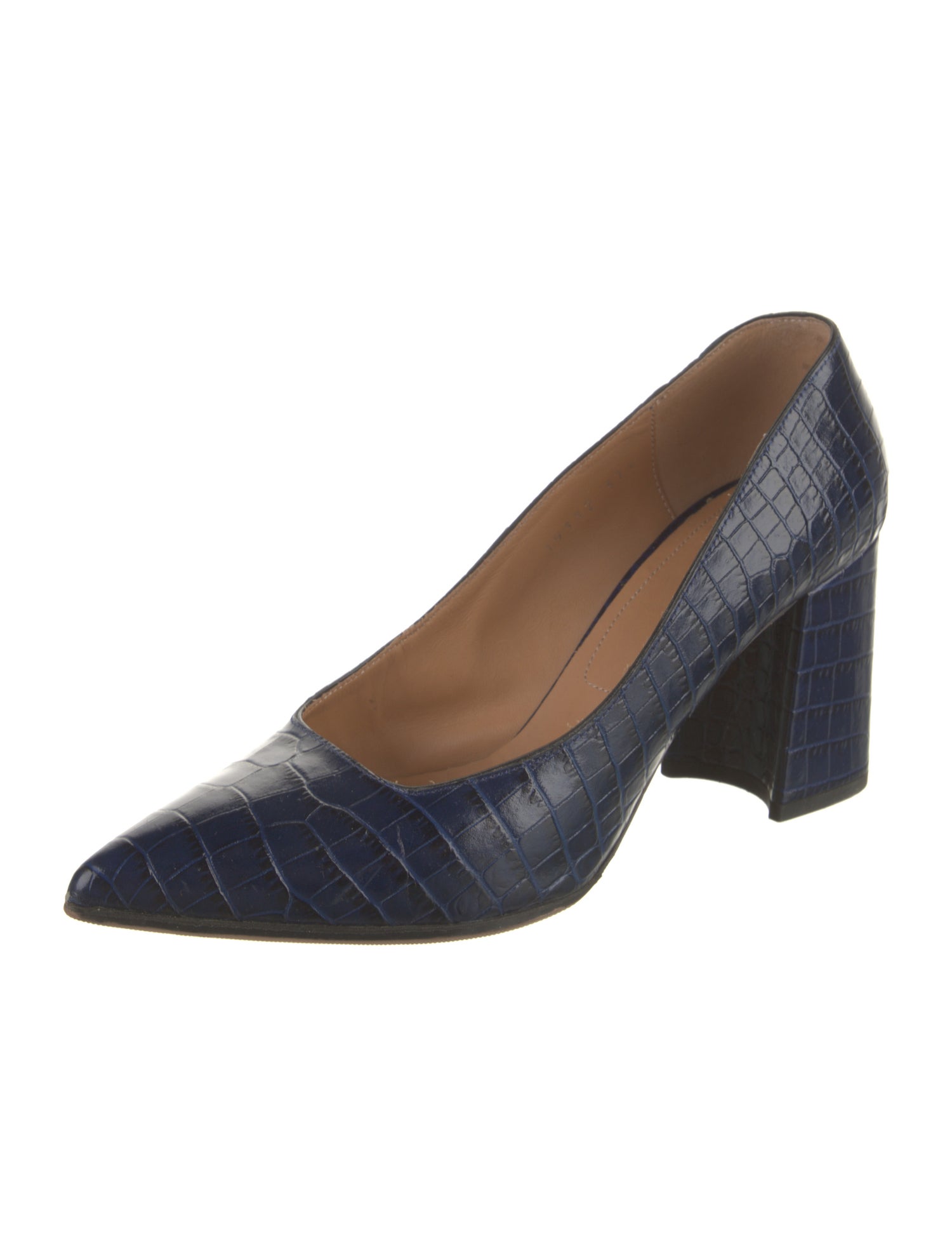 Dries Van Noten Embossed Leather Pumps