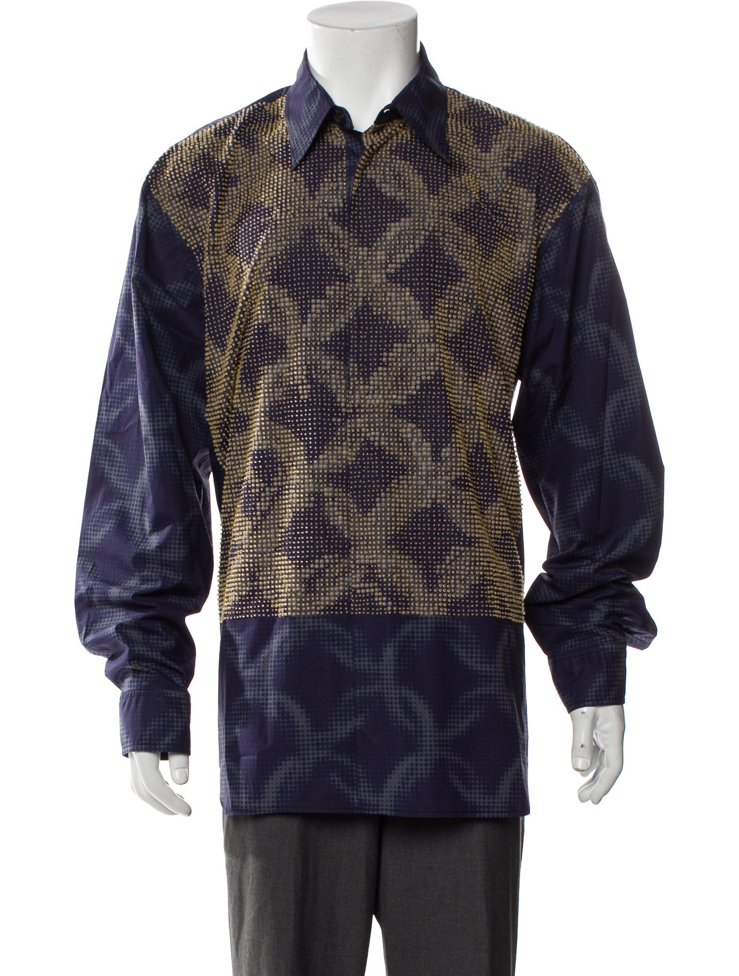 Dries Van Noten Printed Long Sleeve Shirt
