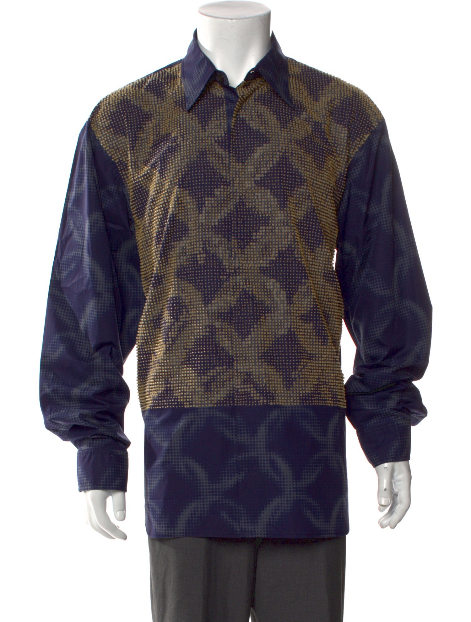 Dries Van Noten Printed Long Sleeve Shirt