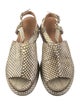 Dries Van Noten Snakeskin Animal Print Slides