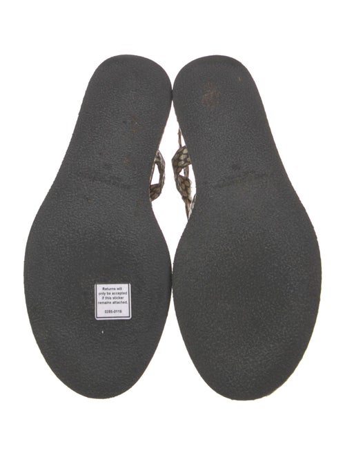 Dries Van Noten Snakeskin Animal Print Slides