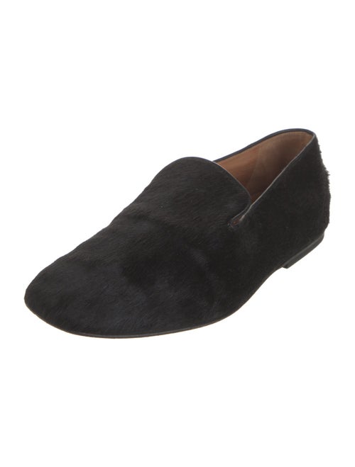 Dries Van Noten Ponyhair Leather Trim Embellishment Loafers