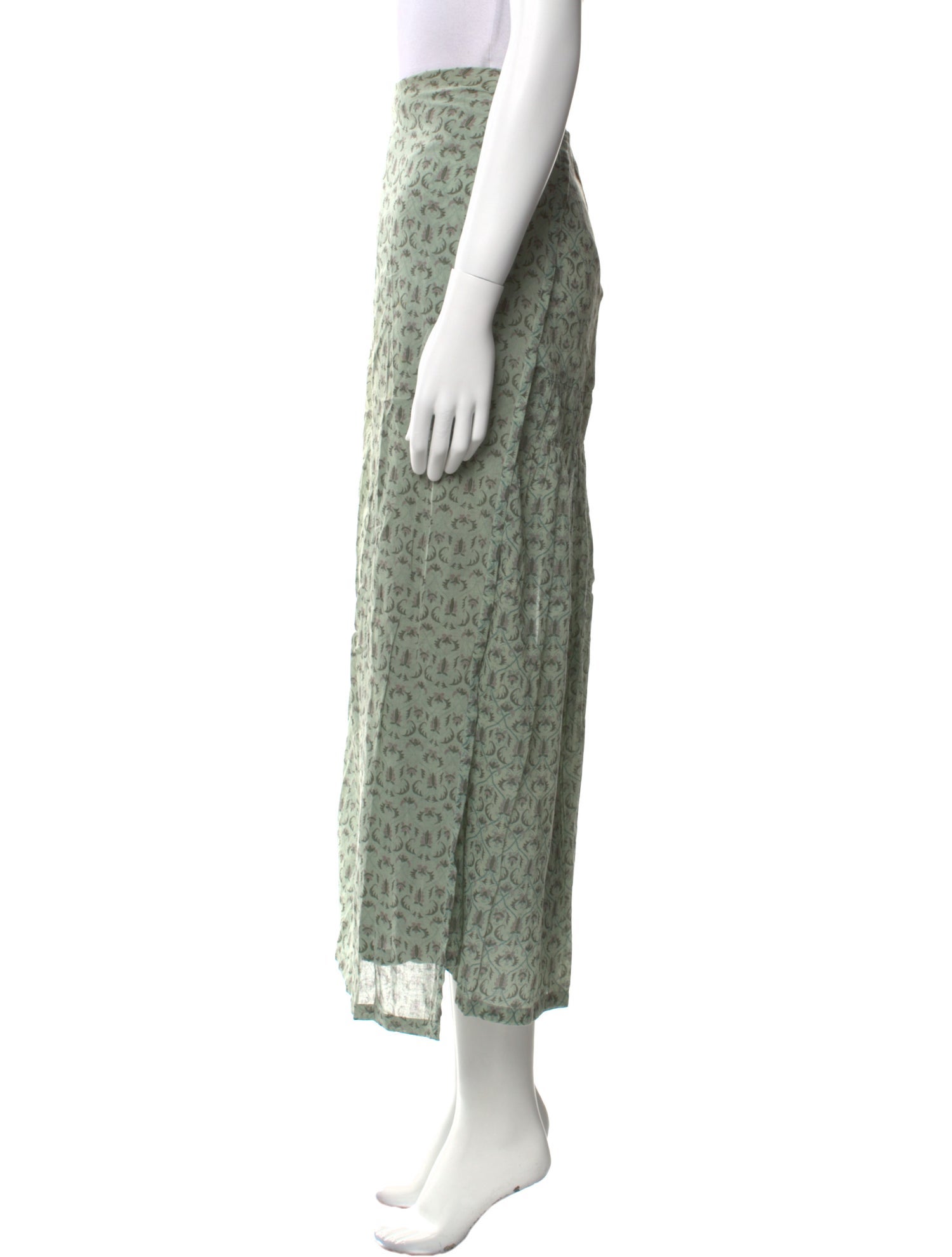 Dries Van Noten Printed Midi Length Skirt