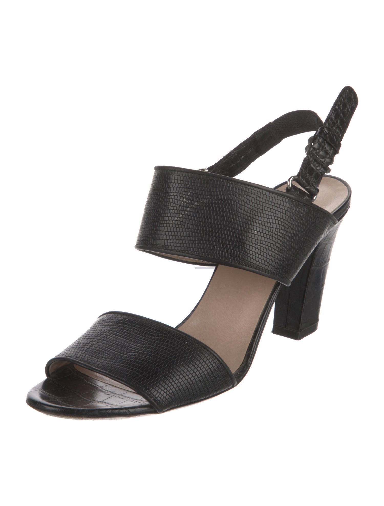 Dries Van Noten Leather Slingback Sandals