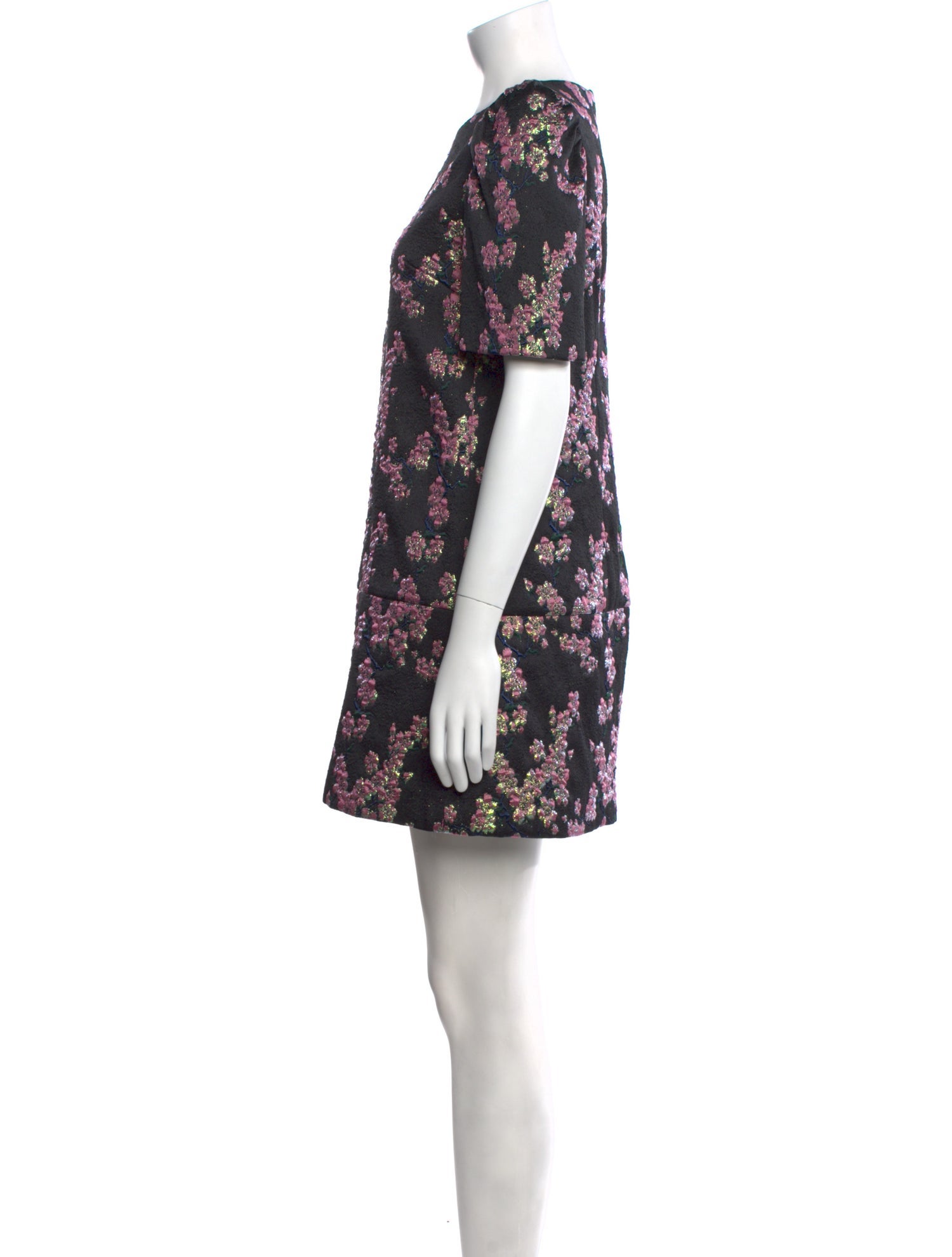 Dries Van Noten Floral Print Mini Dress