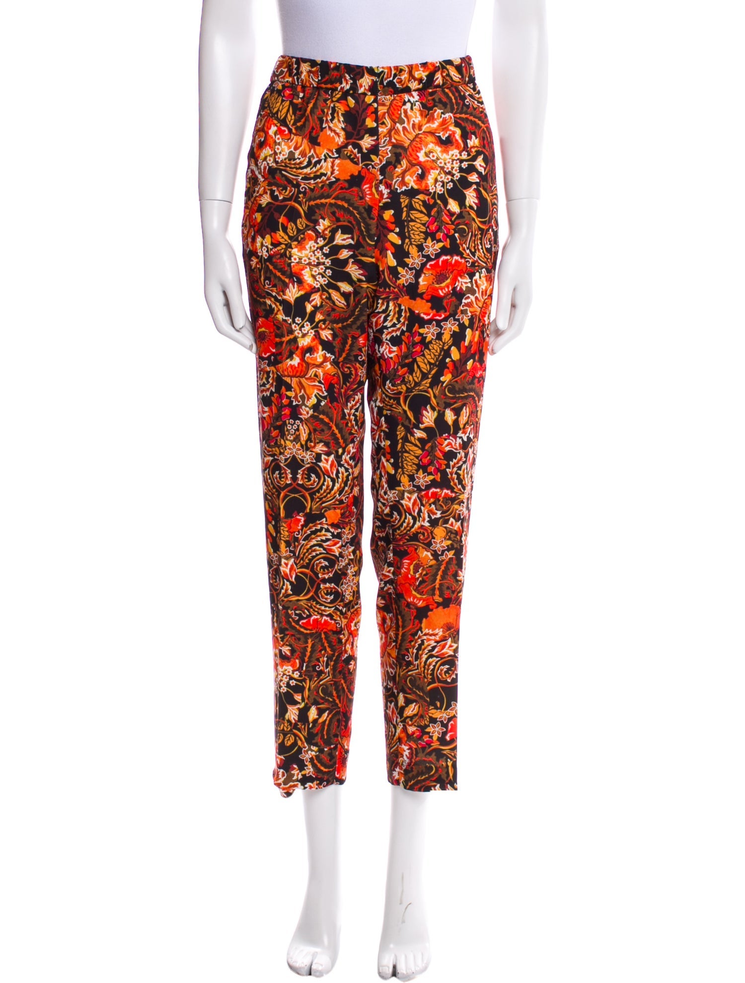 Dries Van Noten Printed Straight Leg Pants