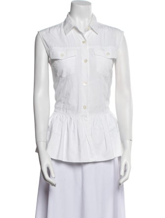 Dries Van Noten Sleeveless Button-Up Top