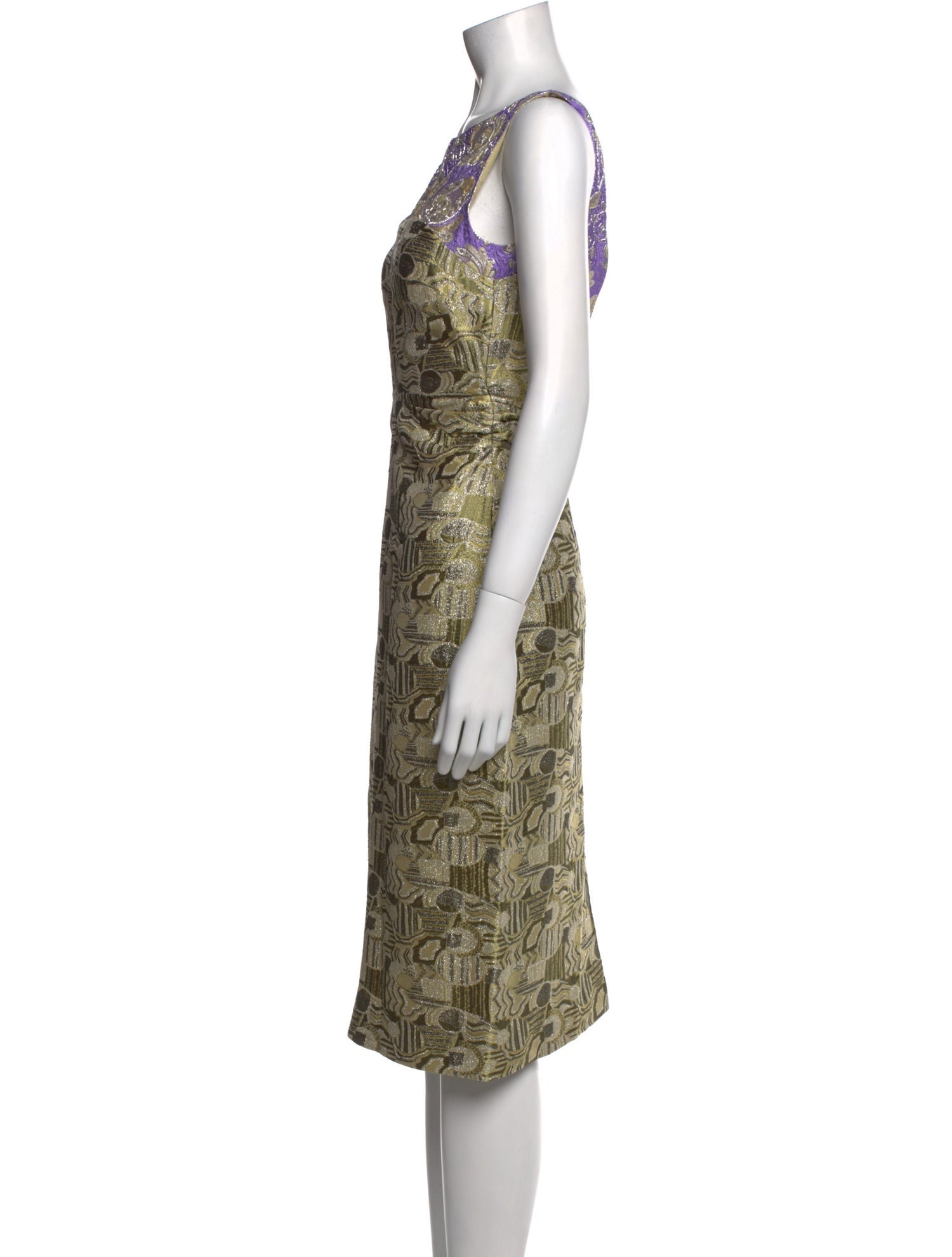Dries Van Noten Printed Midi Length Dress