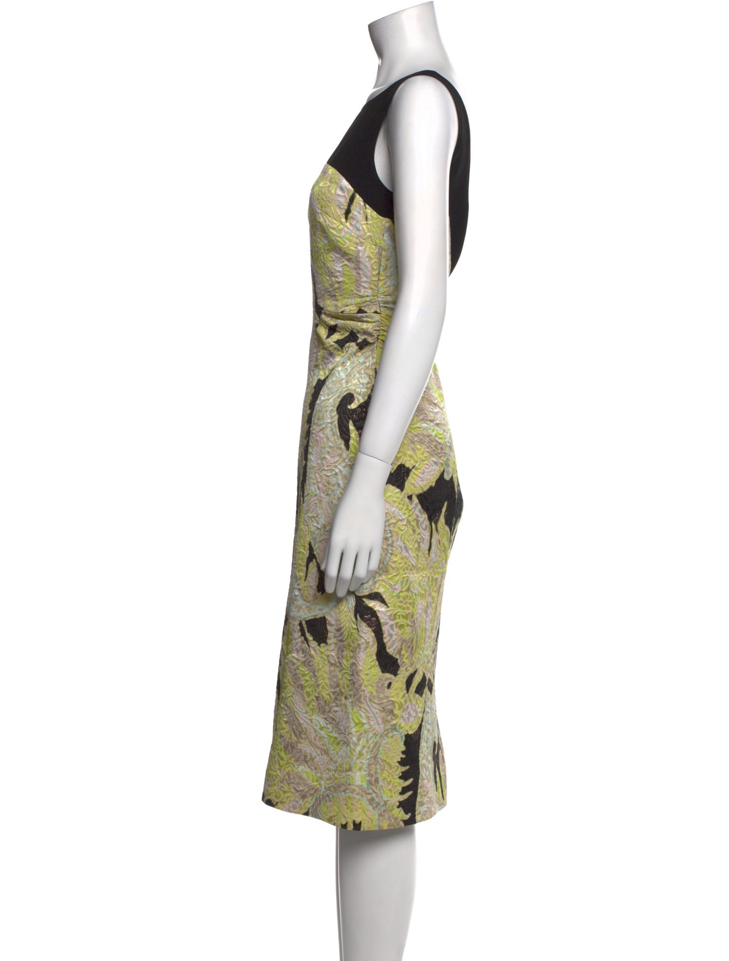 Dries Van Noten Paisley Print Midi Length Dress