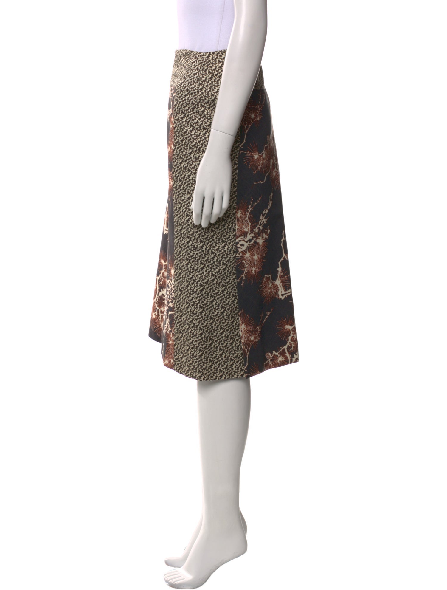 Dries Van Noten Printed Knee-Length Skirt