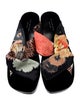 Dries Van Noten Silk Floral Print Slides