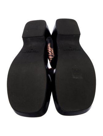 Dries Van Noten Silk Floral Print Slides