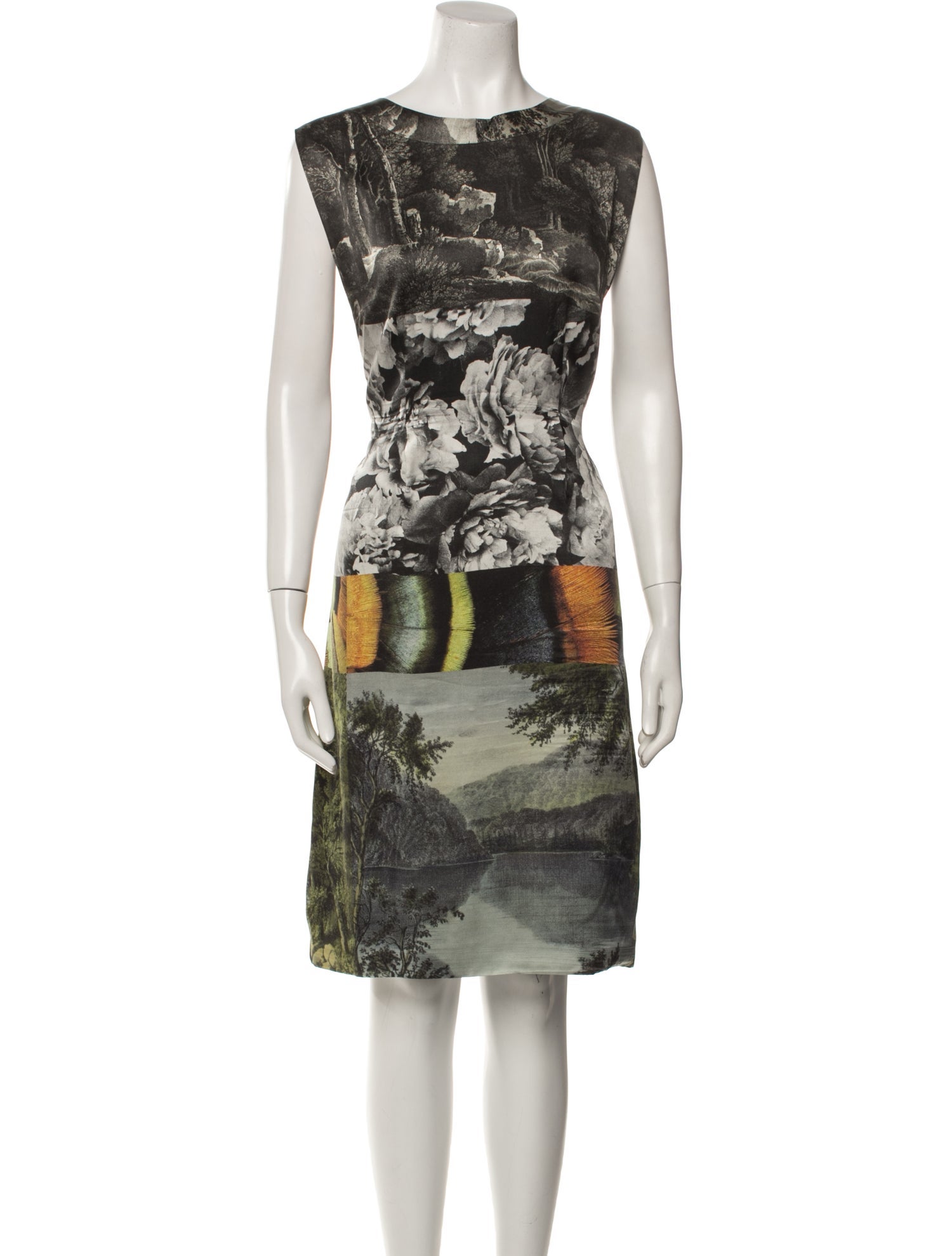 Dries Van Noten Silk Knee-Length Dress