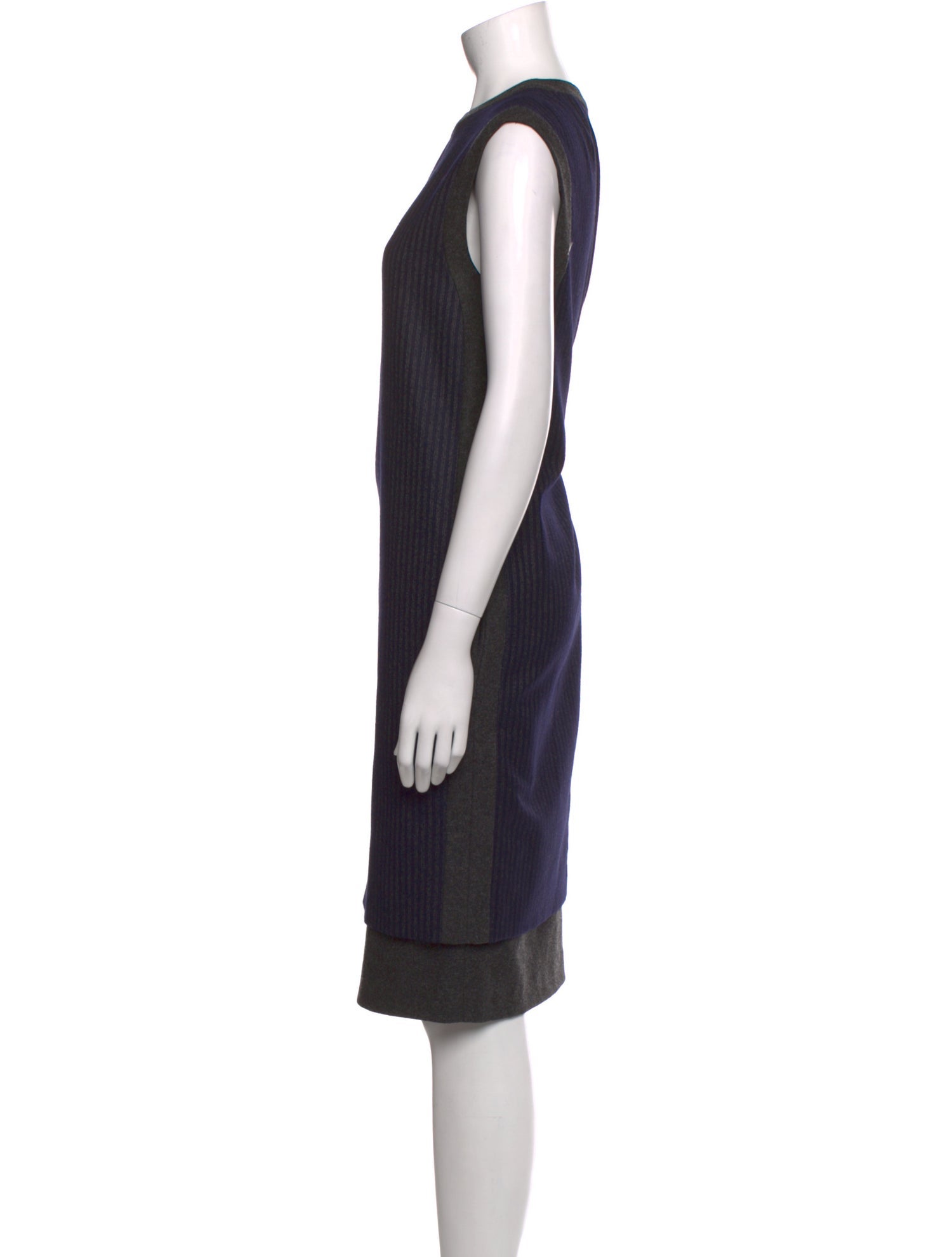 Dries Van Noten Wool Knee-Length Dress