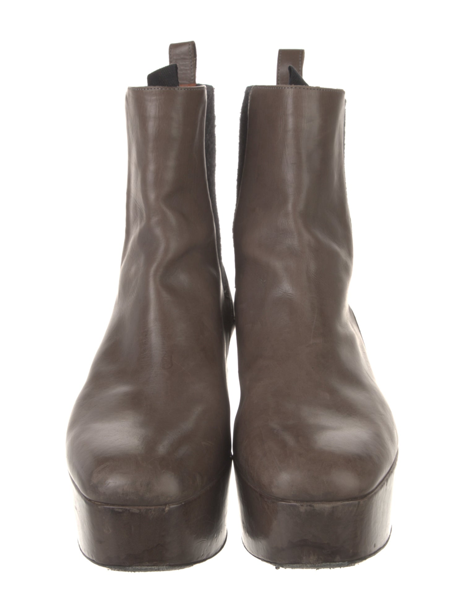 Dries Van Noten Embossed Leather Chelsea Boots