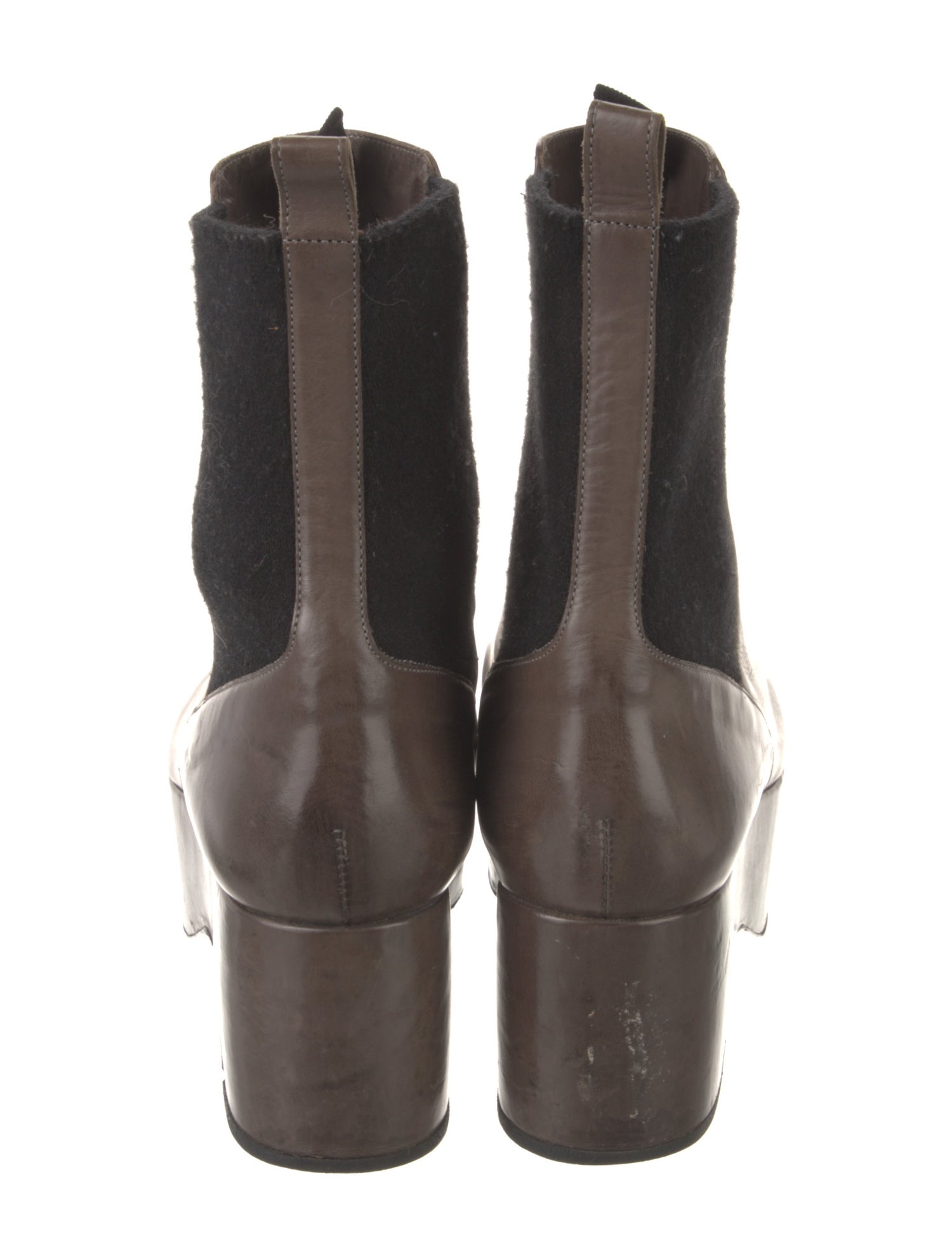 Dries Van Noten Embossed Leather Chelsea Boots