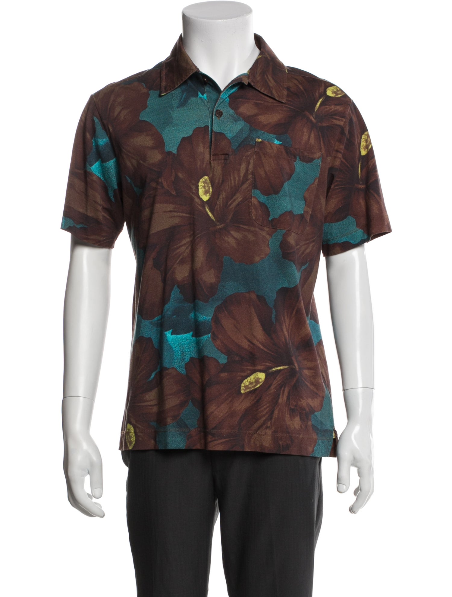 Dries Van Noten Graphic Print Short Sleeve Shirt